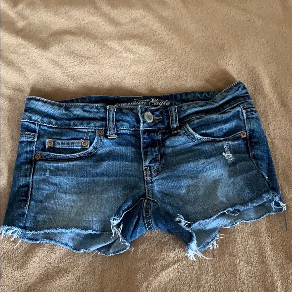 American Eagle Distressed Stretch Shorts Sz 2